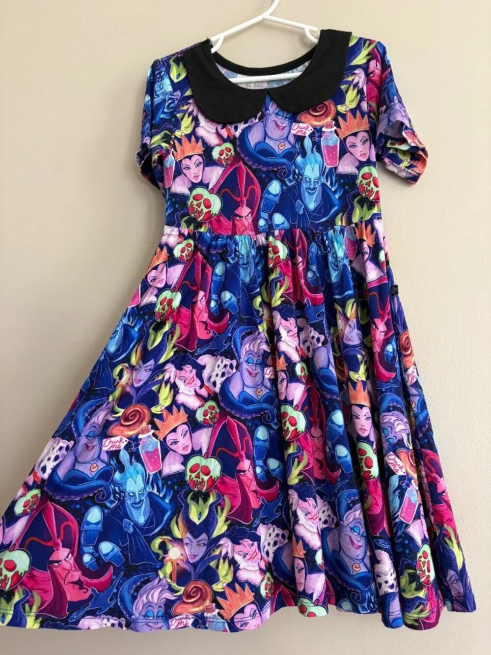 Onyx & Lore Disney Villains Dress Girls Evil Queen Ursula Maleficent Size 8 T